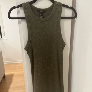 Forever 21 Green Cotton Mini Dress